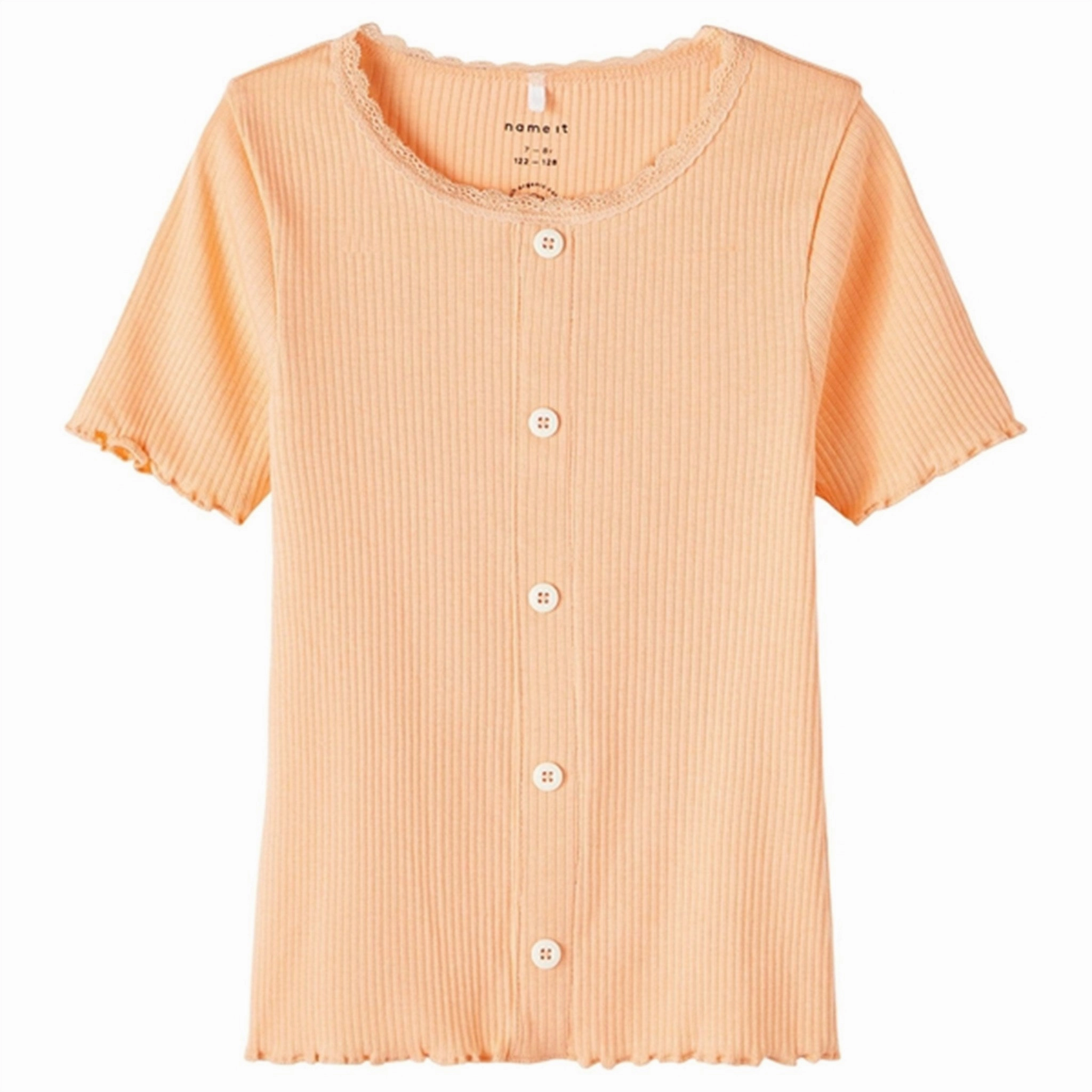 Name it Peach Nectar Frikki Slim T-Shirt Functional Side Gussets