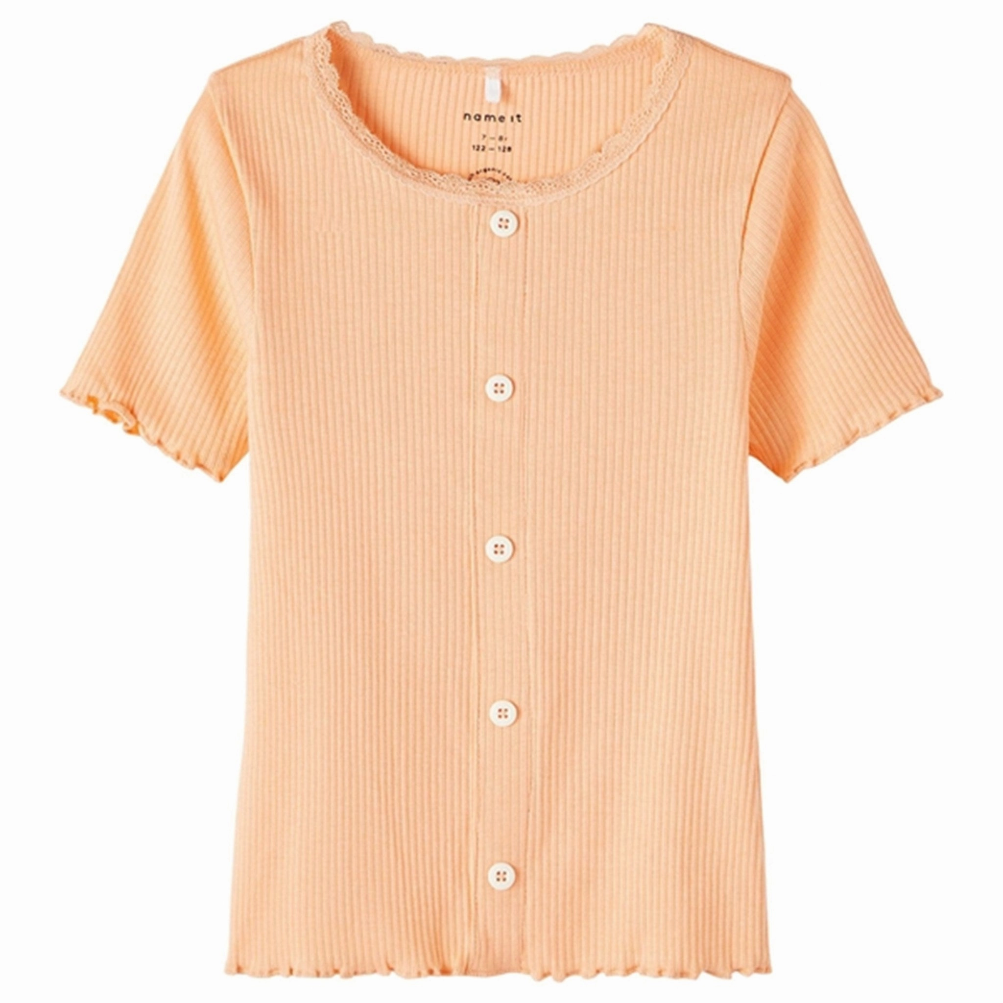 Name it Peach Nectar Frikki Slim T-Shirt Fade Resistant Coating