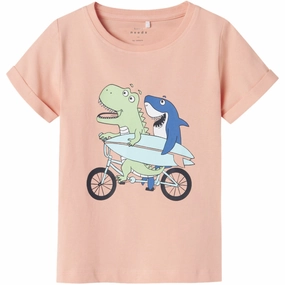 Trendy Design Name It Peach Pearl Bike Nmmvux Ss Top