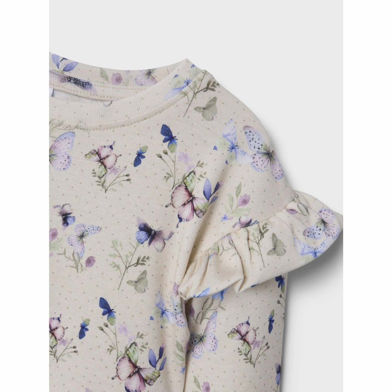 Name It Peyote Melange Bela Dress Smocked-Detail Organic-Fabric