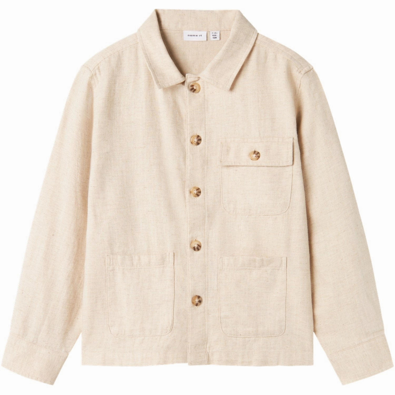 Static Dissipating Fiber Contemporary Design Name It Peyote Melange Fanka Regular Shirt