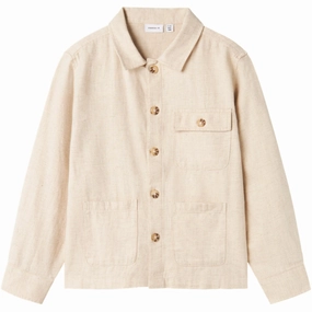 Static Dissipating Fiber Contemporary Design Name It Peyote Melange Fanka Regular Shirt