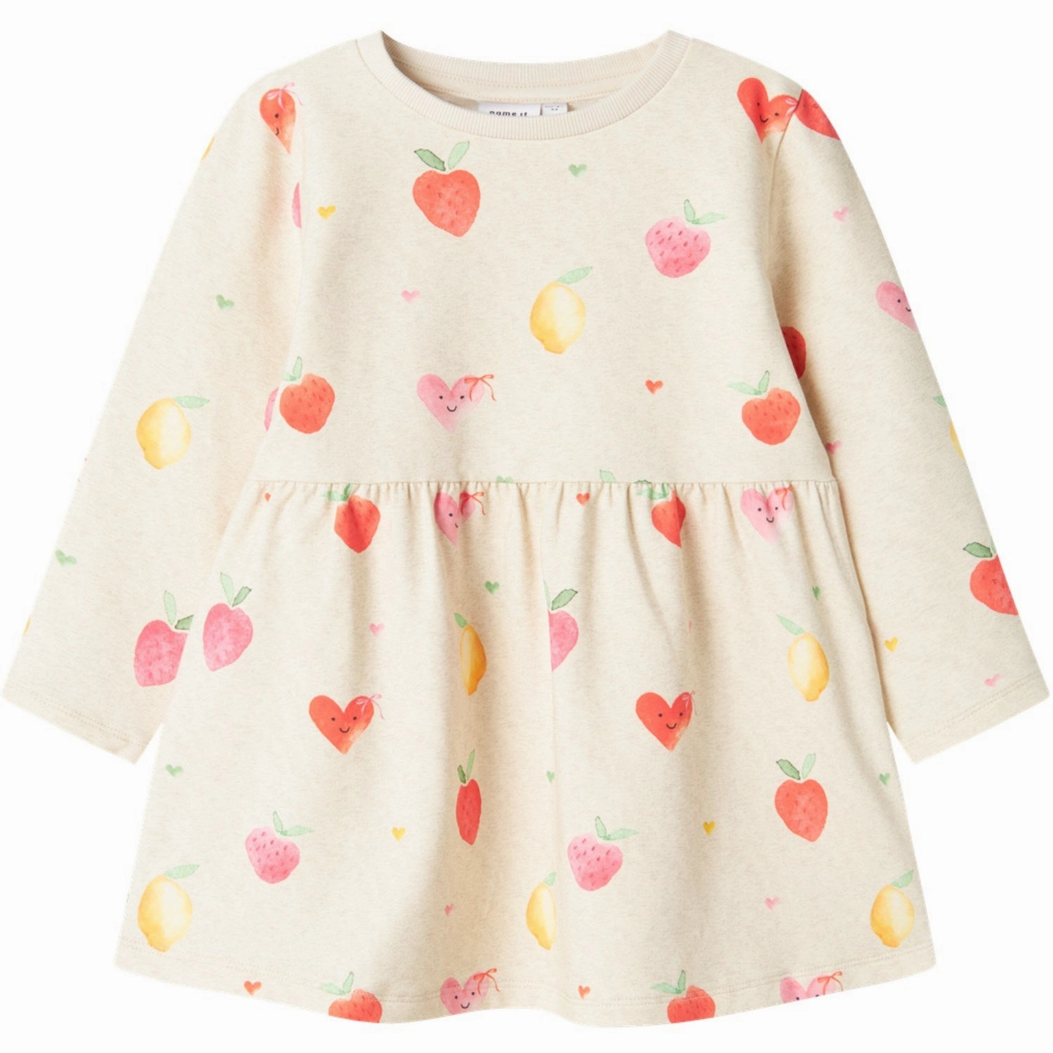 Name It Peyote Melange Folina Sweat Dress soft look