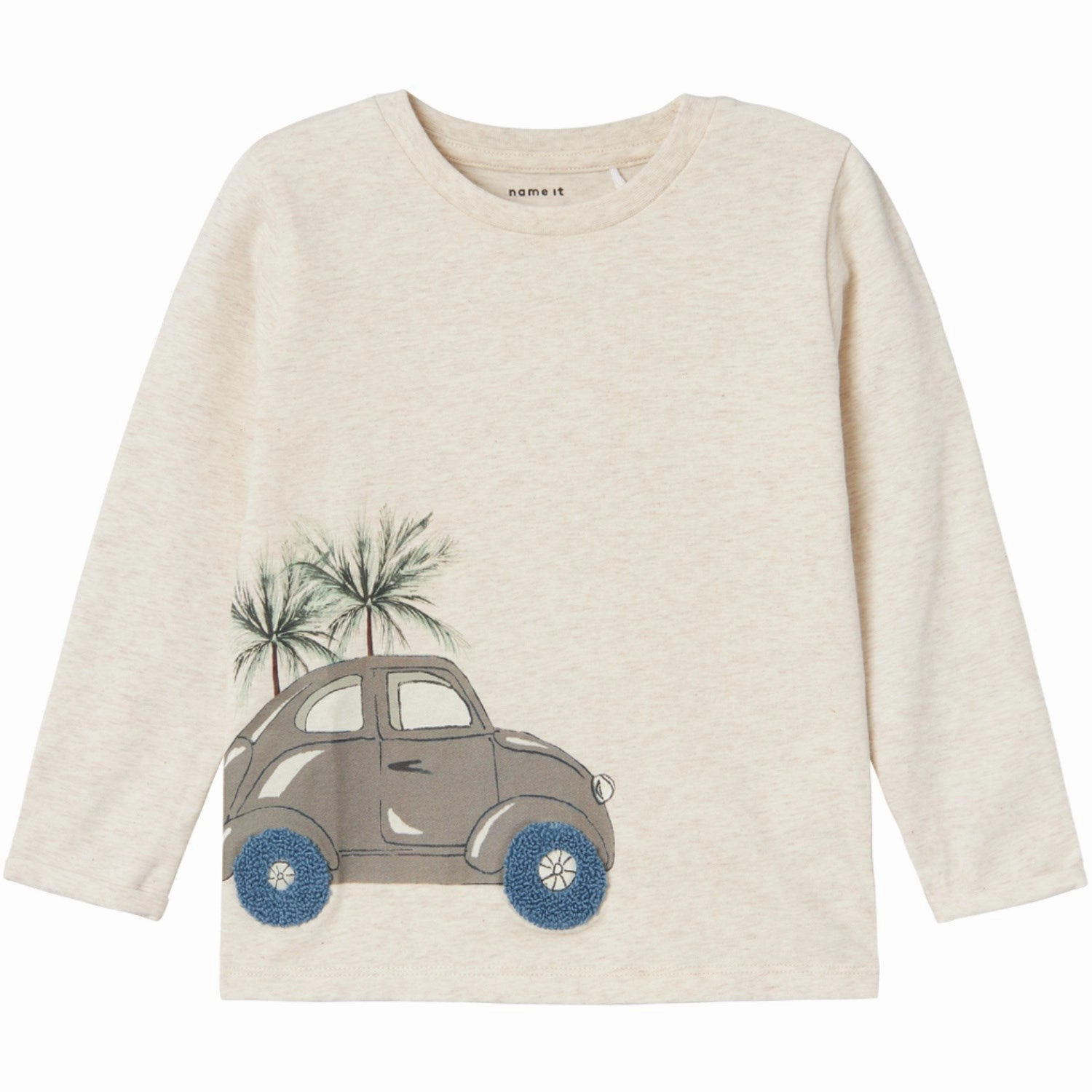 Contrast Stitch Weekend Casual Name It Peyote Melange Hartvig T-Shirt