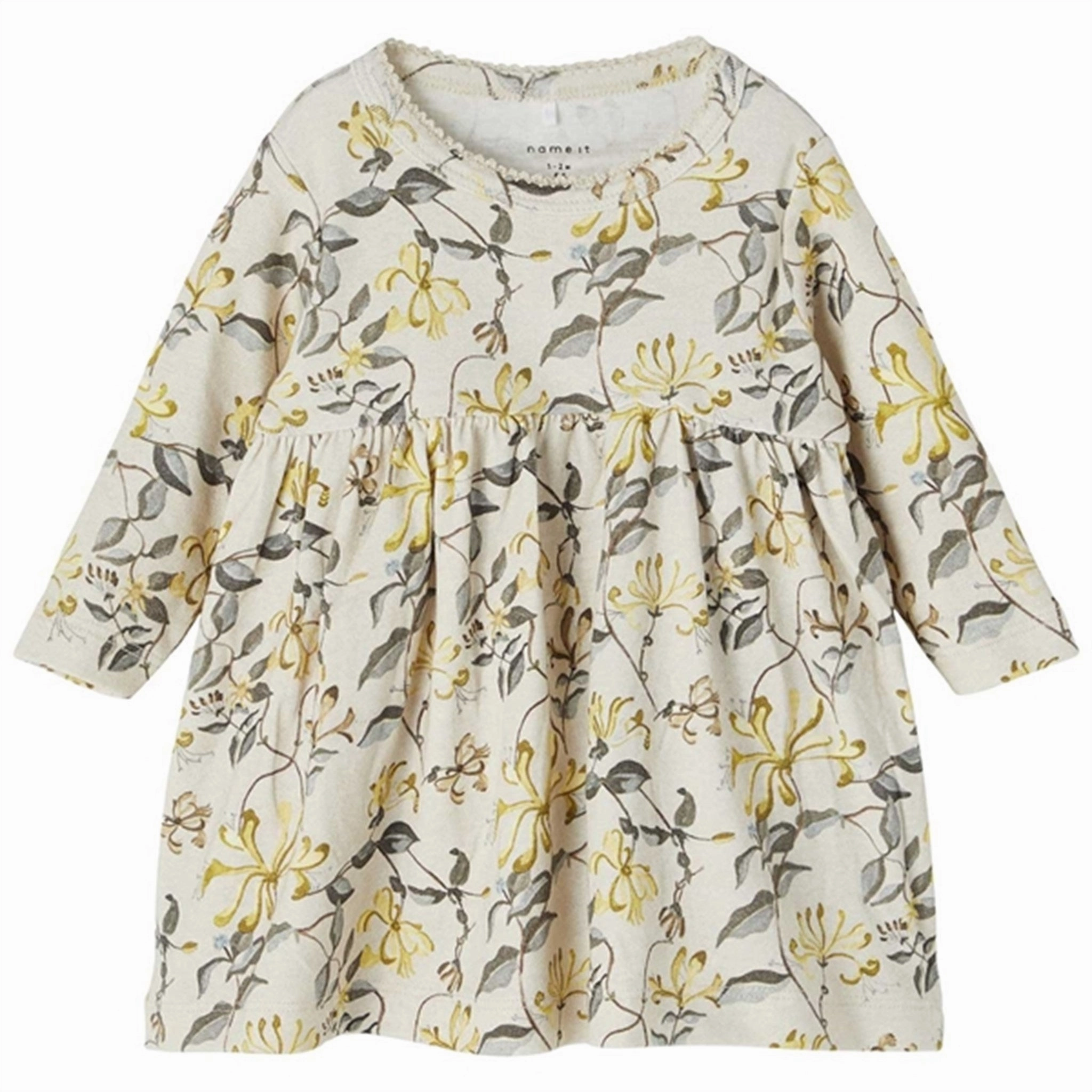 Name it Peyote Melange Helene Dress Hidden-Pocket Form Fit