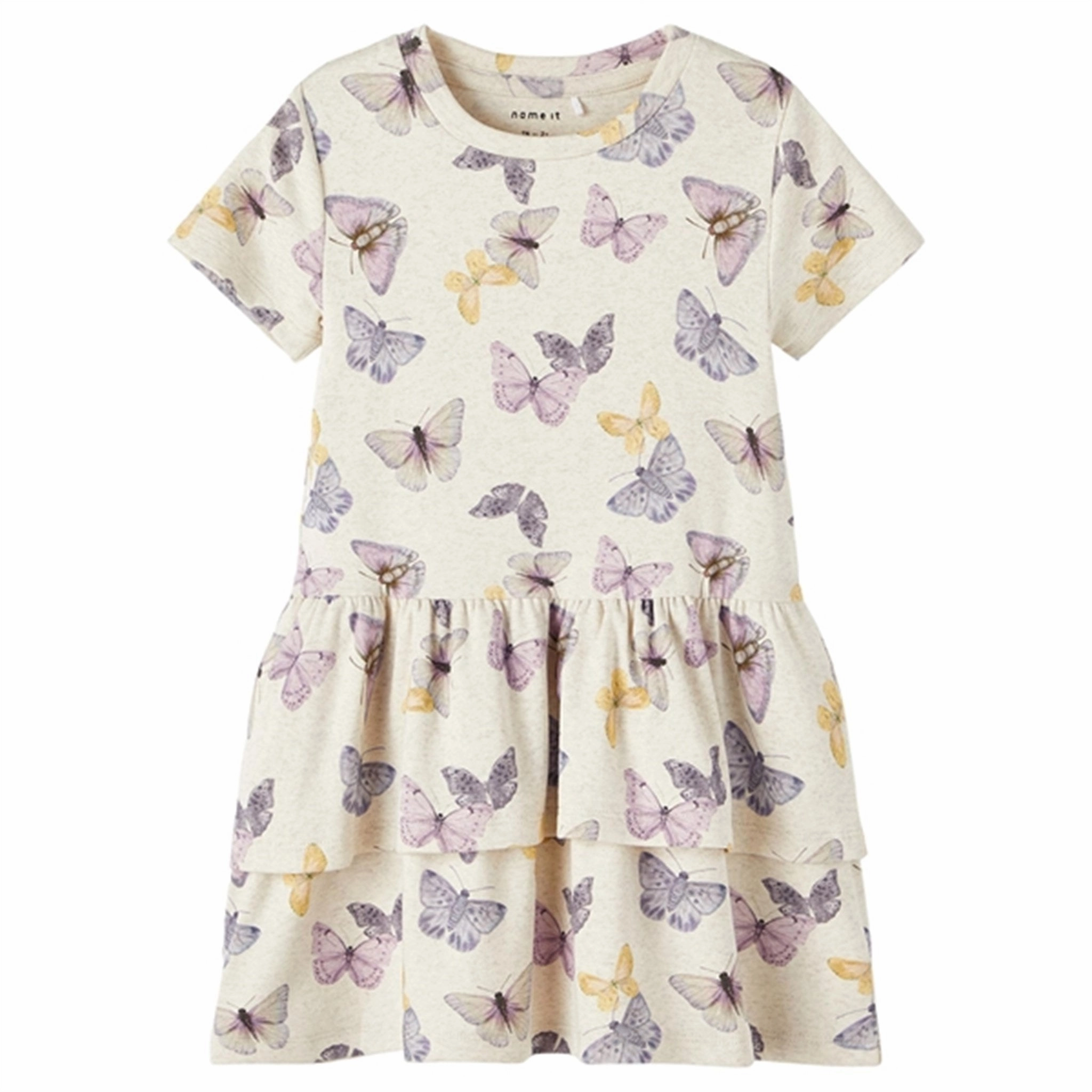 Name it Peyote Melange Jasmina Dress Light Base Silky Shine