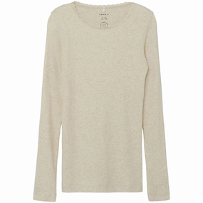 Minimalist Aesthetic Name it Peyote Melange Kab Slim Noos Blouse