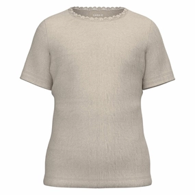 Versatile Option Formal Style Name it Peyote Melange Kab Slim T-Shirt Noos