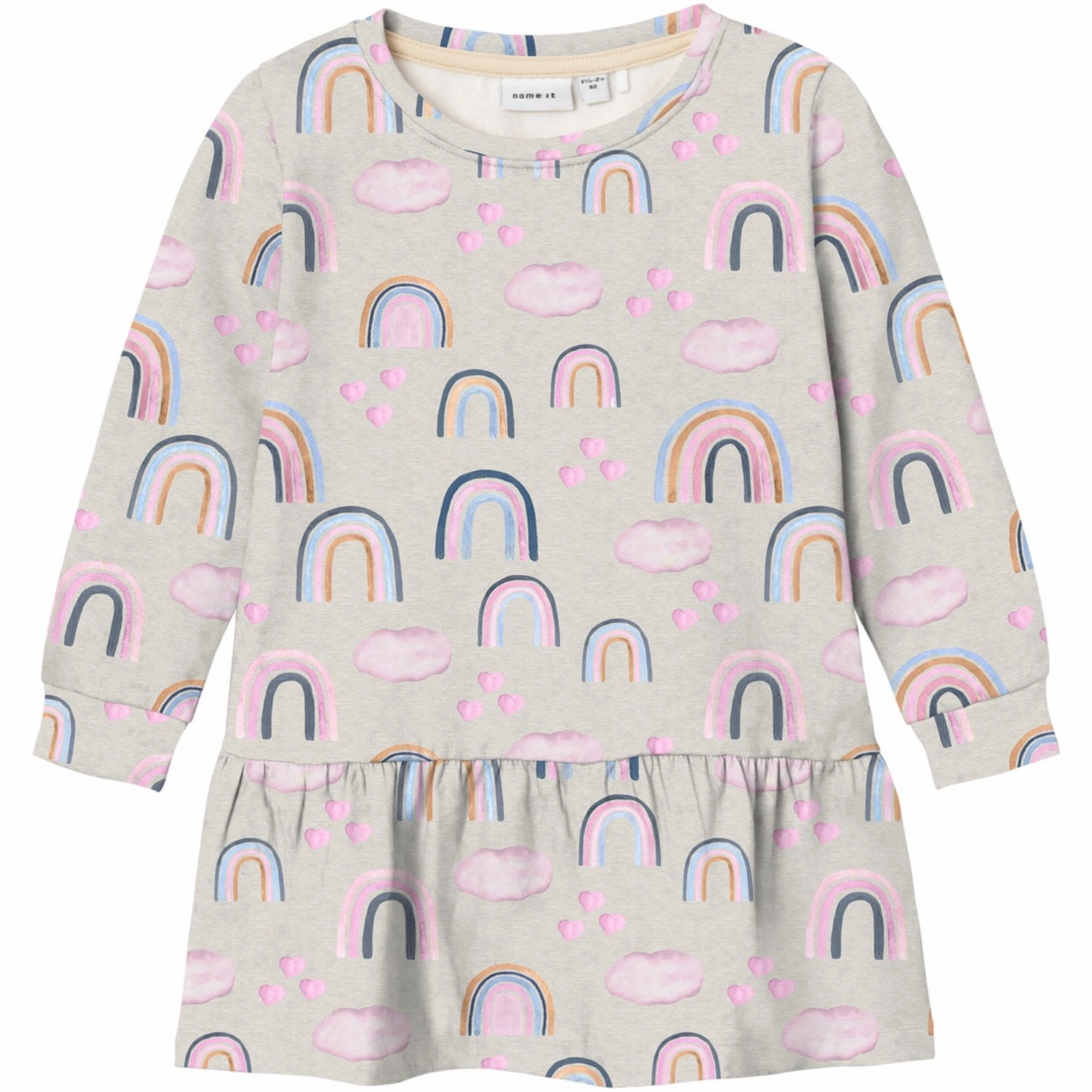 Name It Peyote Melange Kathy Sweat Dress Balanced Look