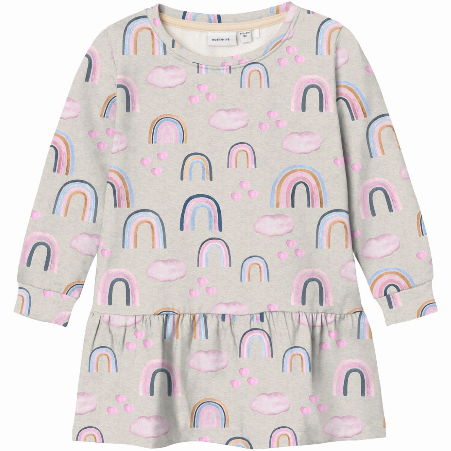 Name It Peyote Melange Kathy Sweat Dress Easy Layers