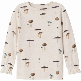 Earthy Hue Sustainable Choice Name It Peyote Melange Natasja Blouse