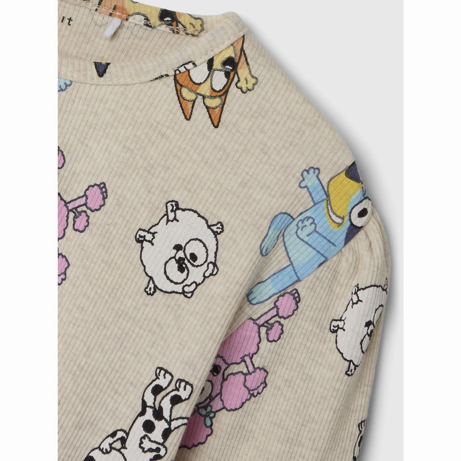 Name It Peyote Melange Nina Bluey Blouse Anti Static Lining Reinforced Elbow Patches