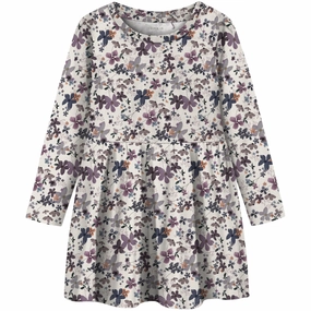 Name It Peyote Melange Nmfnaline Ls Dress Versatile Style Sage Detail