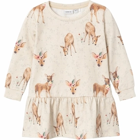 Casual Must-Have Name it Peyote Melange Obambi Sweat Dress