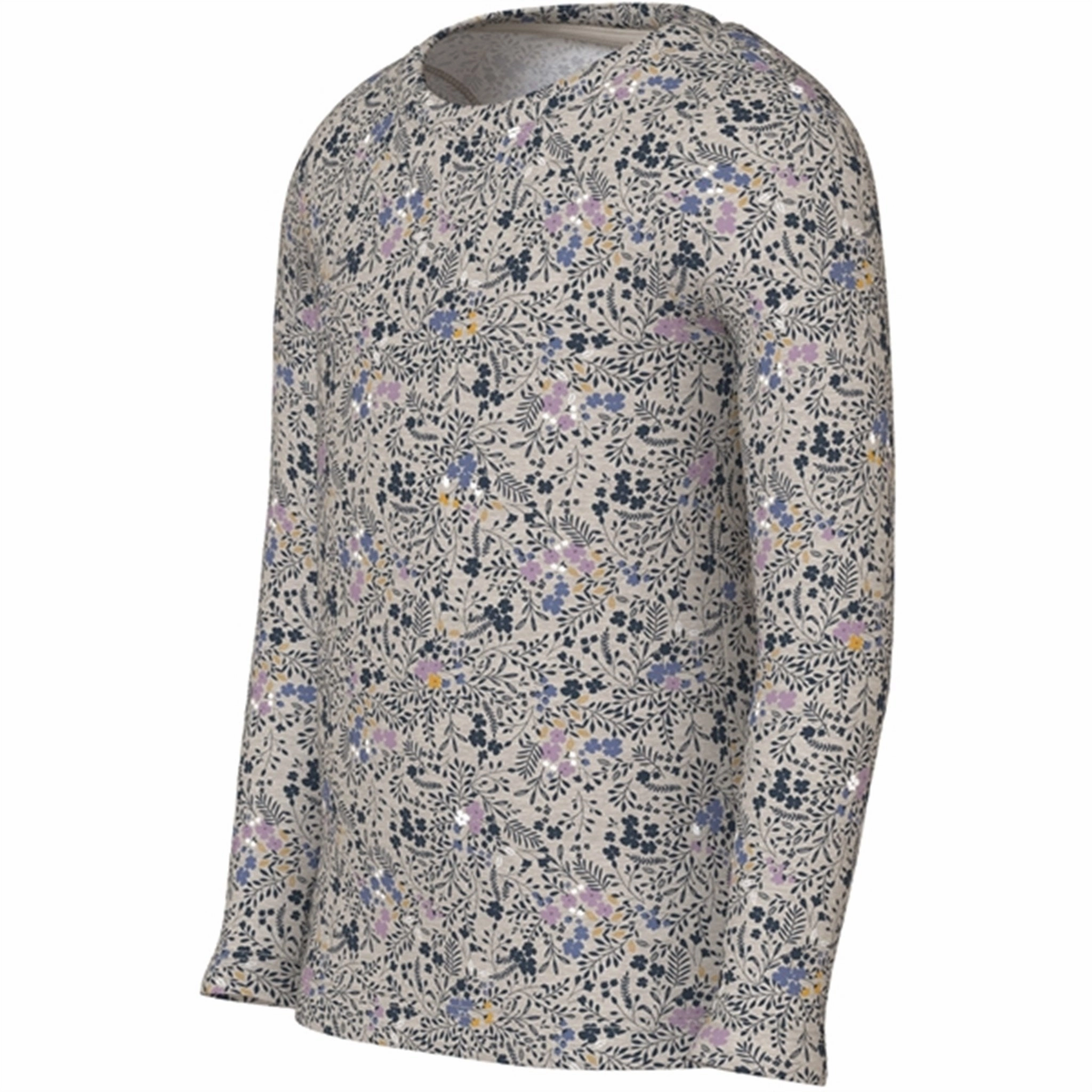 Name it Peyote Melange Sobia Blouse High-End Fabric Linen blend