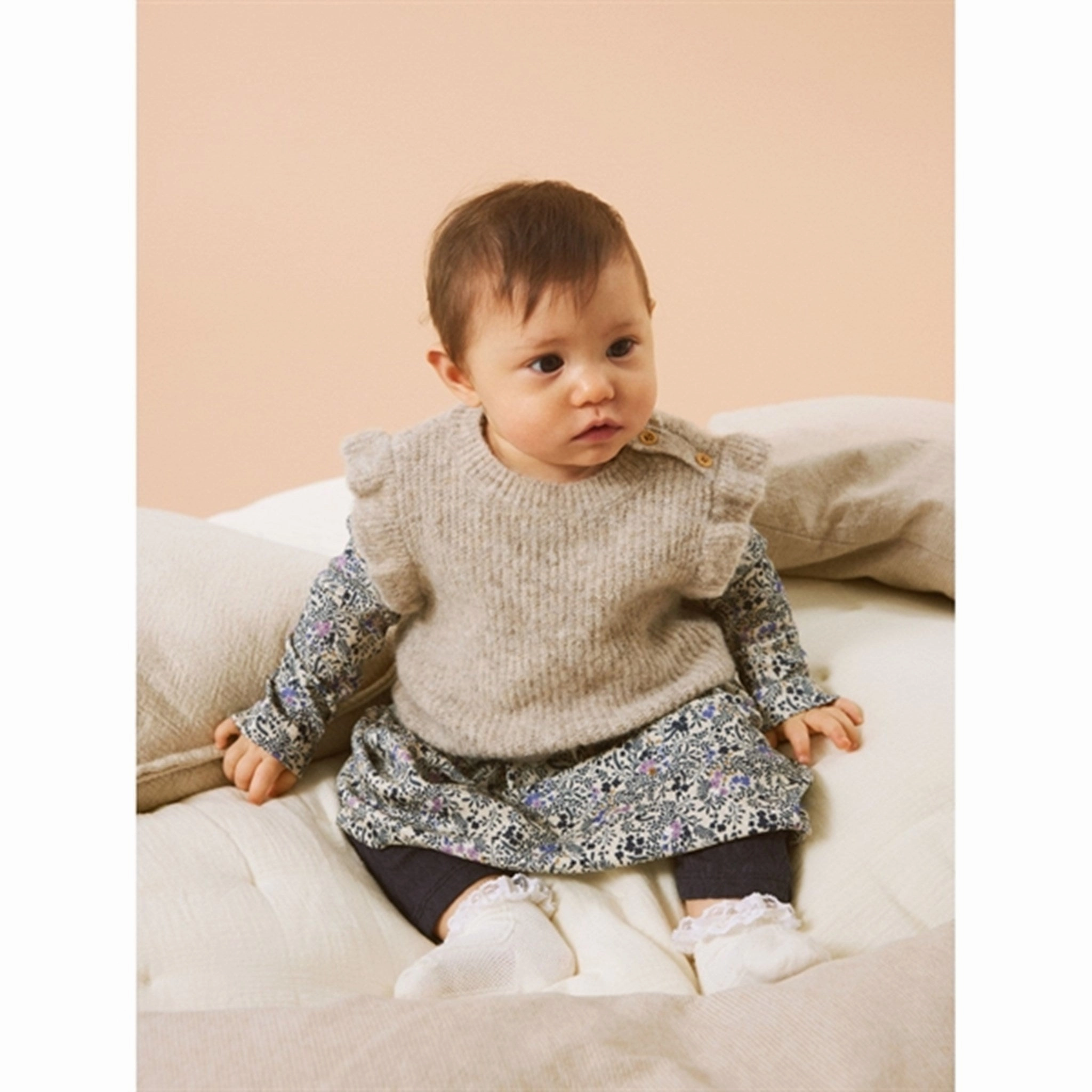 Name it Peyote Melange Sobia Dress Quick Layer Bloom Zone