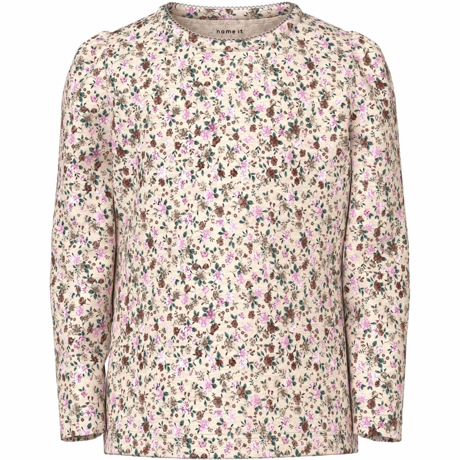 Name It Peyote Melange Solla Blouse natural fiber Anti Odor Treatment