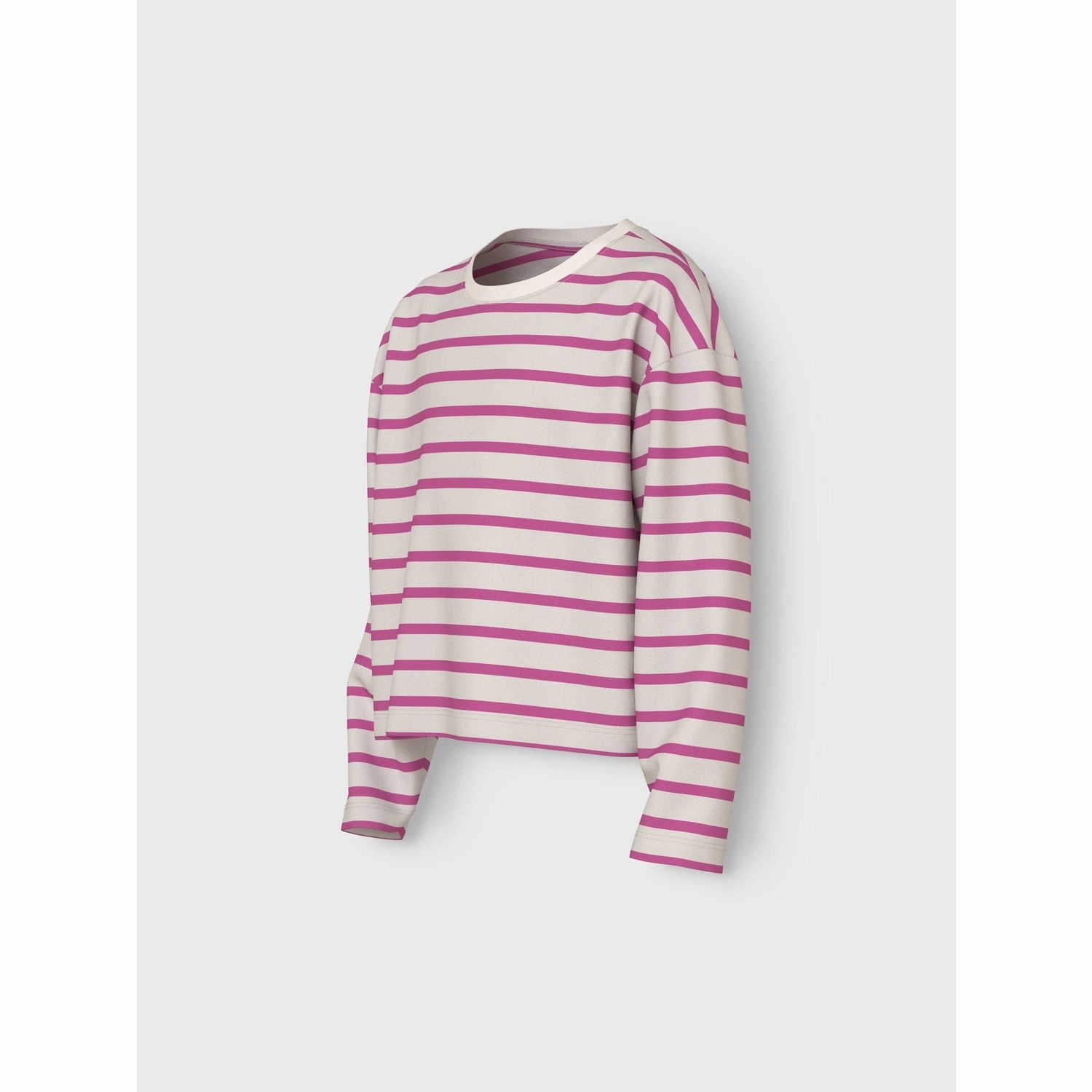 Ribbed Trim EasyCare Fabric Name It Phlox Pink Jet Stream Vita Short Blouse