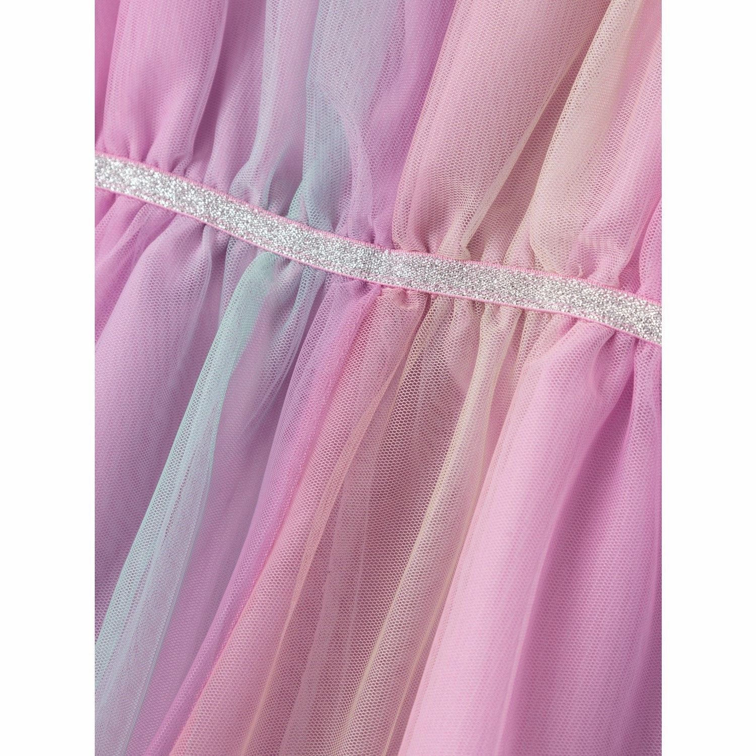 Name It Phlox Pink Nudella Tulle Spencer Dress Bow Soft Feminine Line