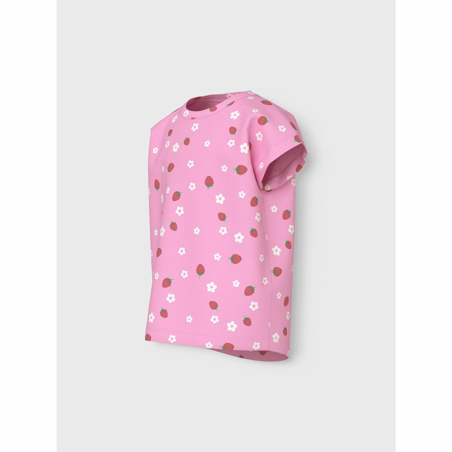 Name It Pink Frosting Strawberry Vigga Capsl T-Shirt Everyday Layering Minimal Trend