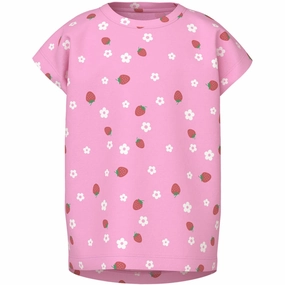 Name It Pink Frosting Strawberry Vigga Capsl T-Shirt Moisture Management Technology