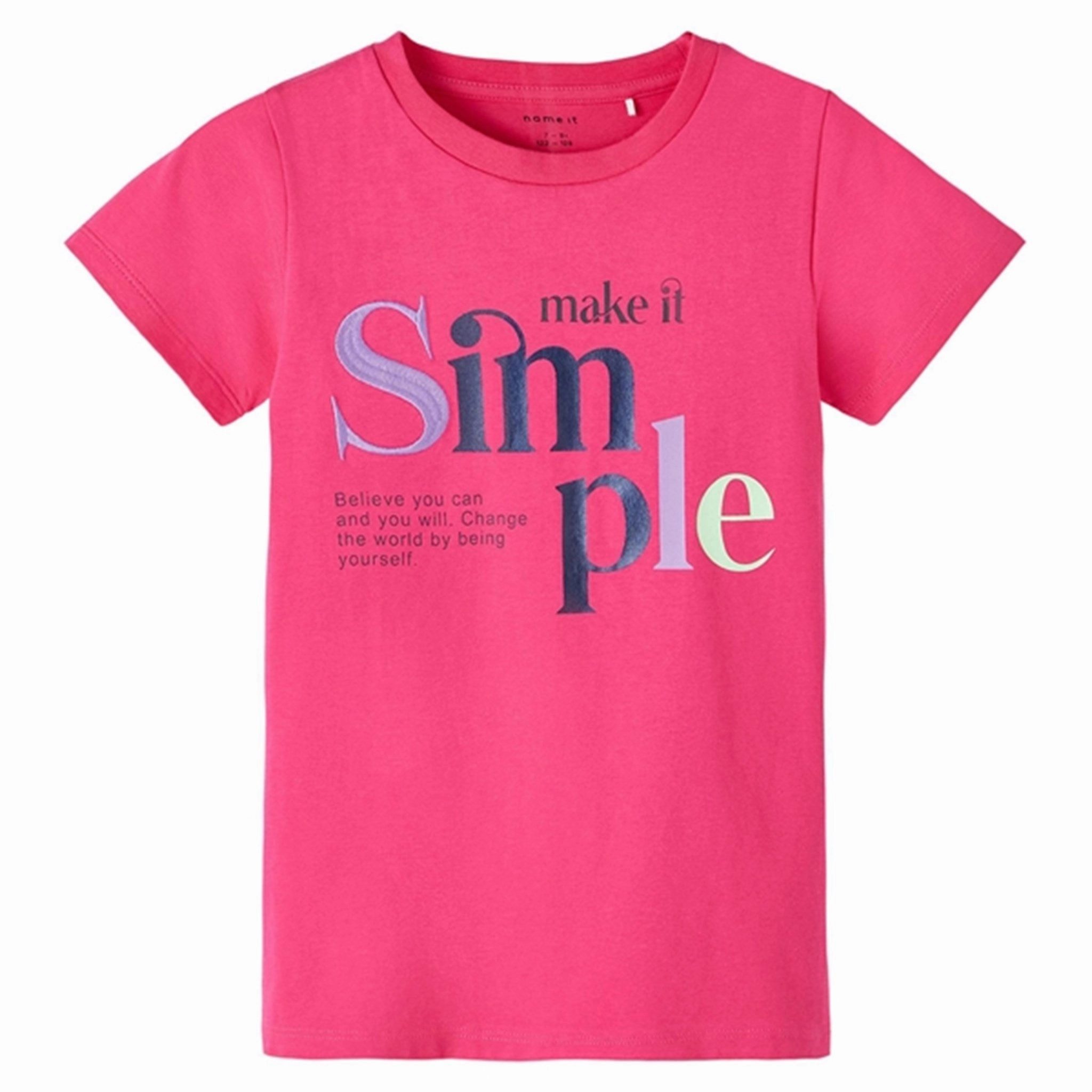 Name it Pink Yarrow Donja T-Shirt TemperatureControl Fabric Comfy Fit