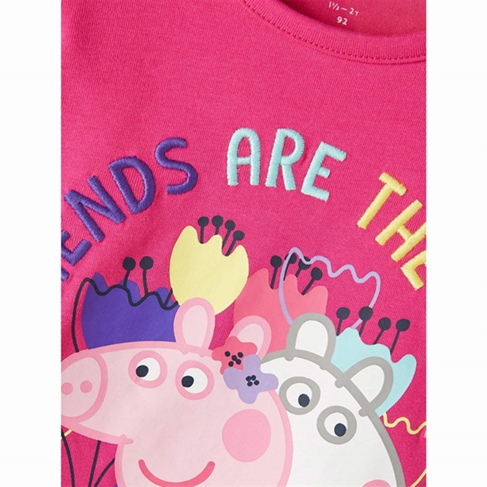 Name it Pink Yarrow Furri Peppa Pig Blouse Urban Fashion Breathable Cotton