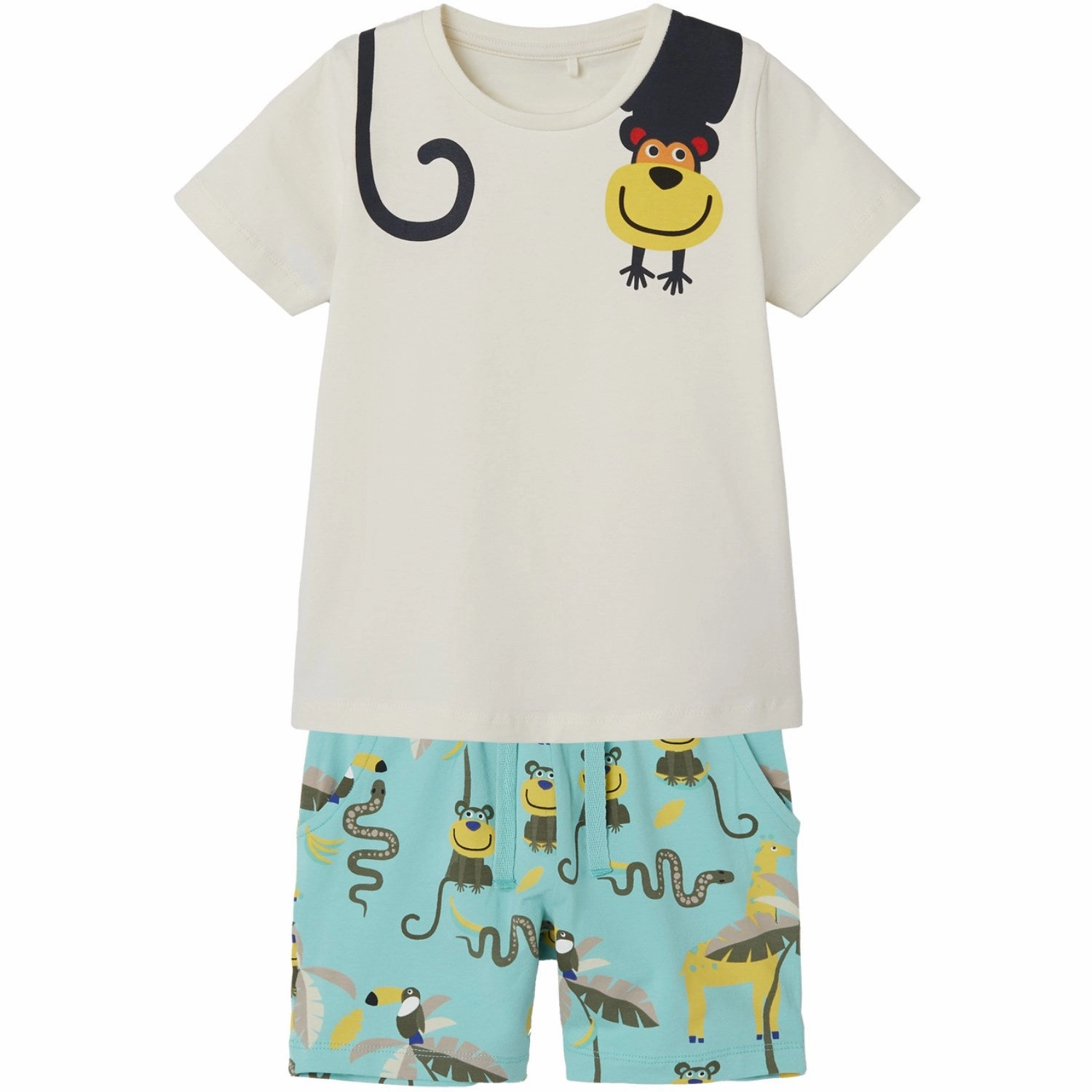 Breathable Material Name It Pool Blue Zomu Shorts Set