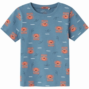 Name It Provincial Blue Varga T-Shirt Ultimate Comfort Minimalist Aesthetic