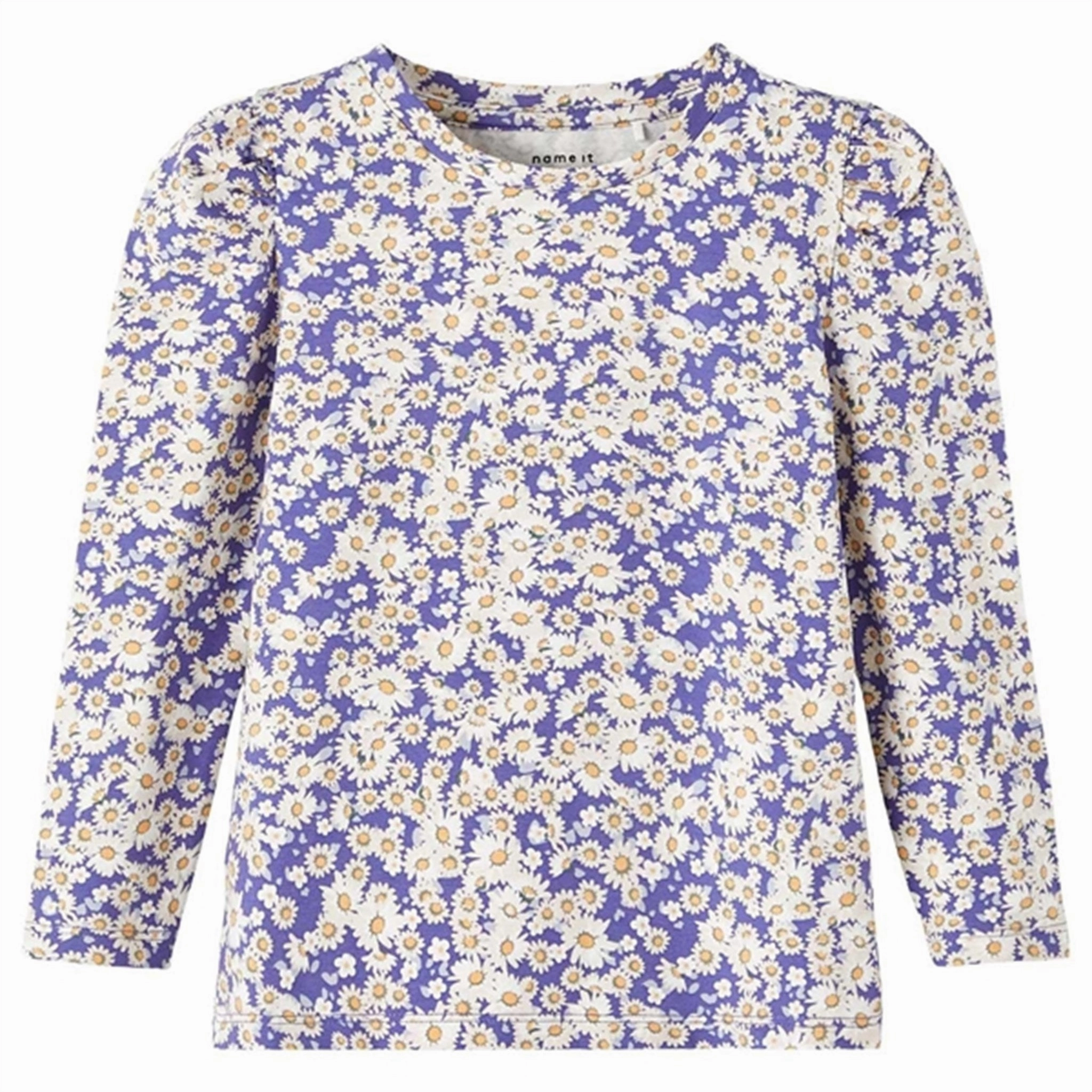 Ribbed Trim Name it Purple Corallites Belle Blouse