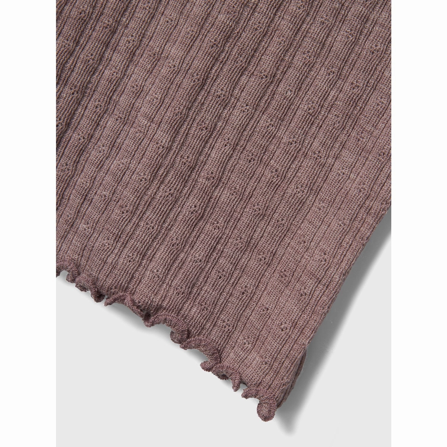 Name It Purple Dove Wossa Wool/Silk Rib Blouse Poolside Lounge Layered Collar