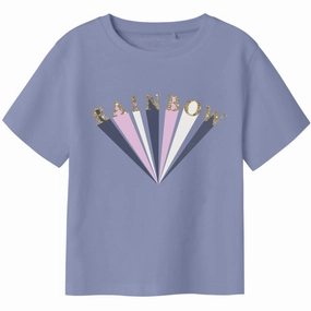 Name It Purple Impression Nmfkatinka Ss Nreg Top Pb simple design Easy Wear Style