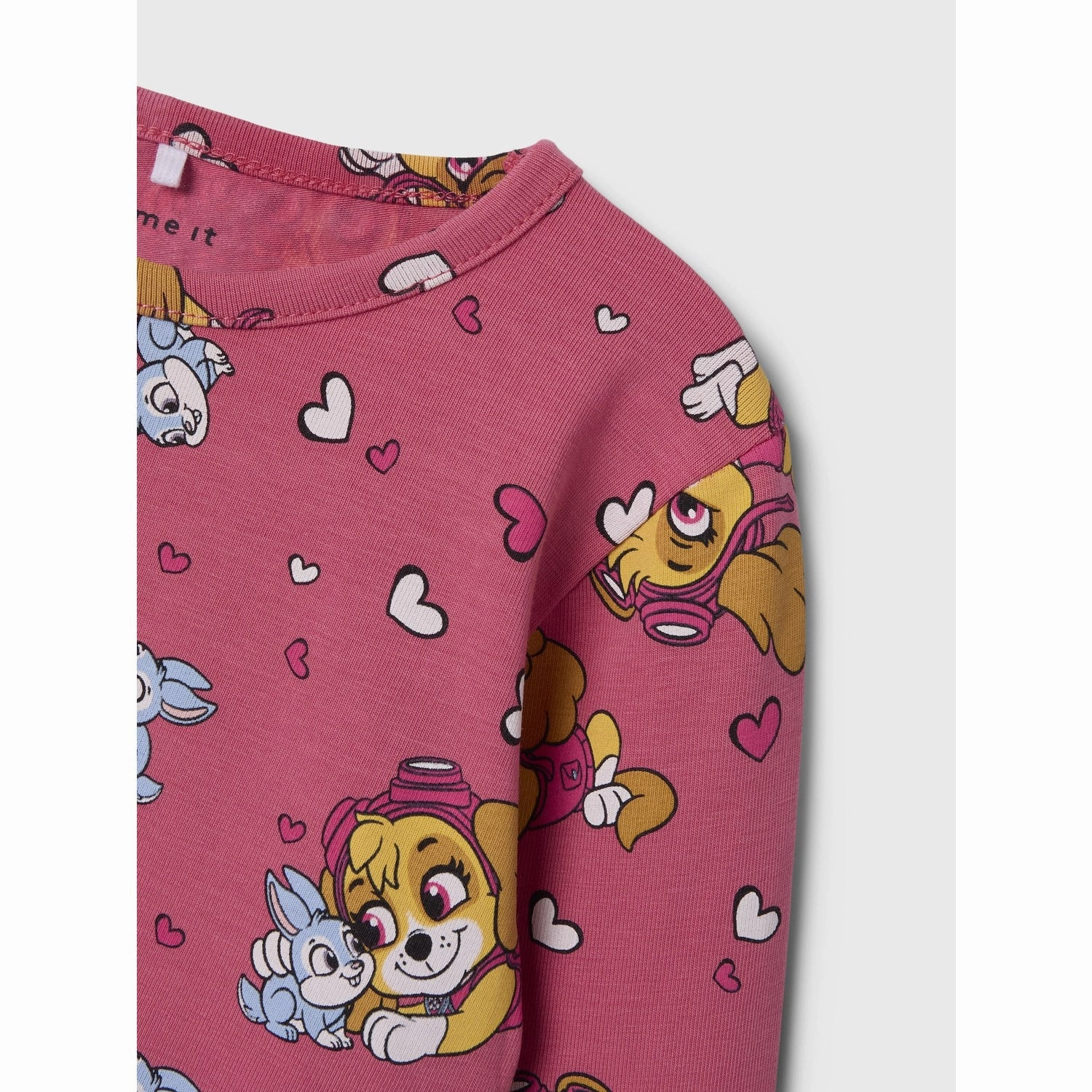 Wardrobe Staple Patterned Texture Name It Rapture Rose Nmfjiddi Paw Ls Top Cplg