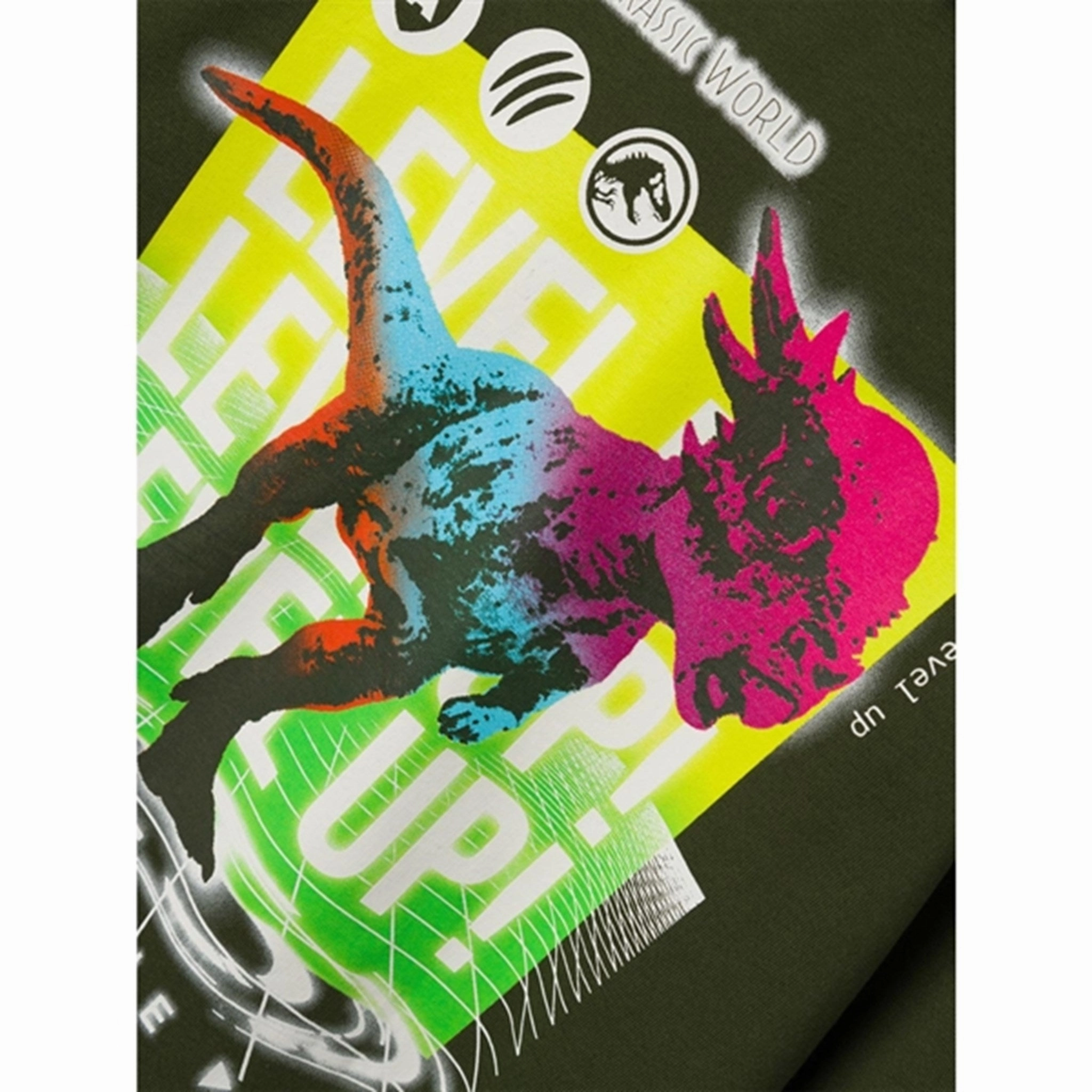 Senior Name it Rifle Green Janus Jurassic Sweat Hoodie