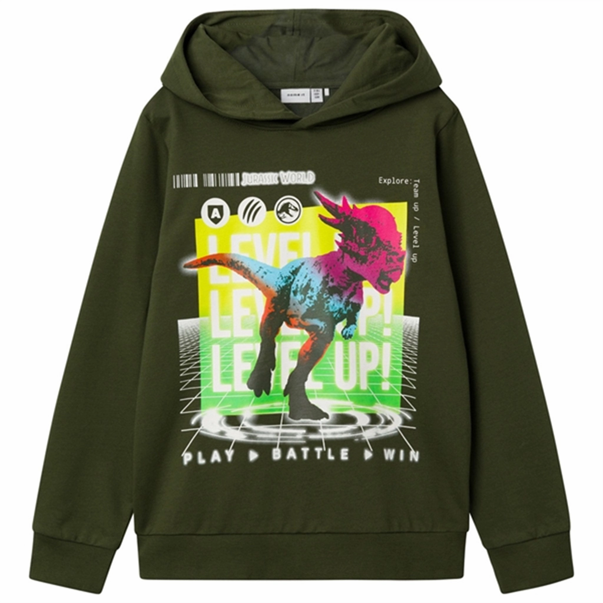 Street Energy Wear Numbat - Name it Rifle Green Janus Jurassic Sweat Hoodie