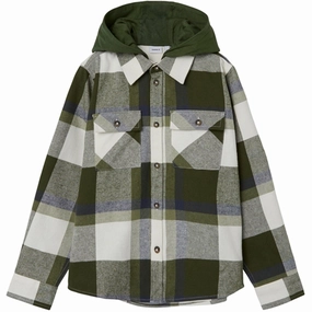 Name it Rifle Green Osom Overshirt Chambray Fabric Summer Camp