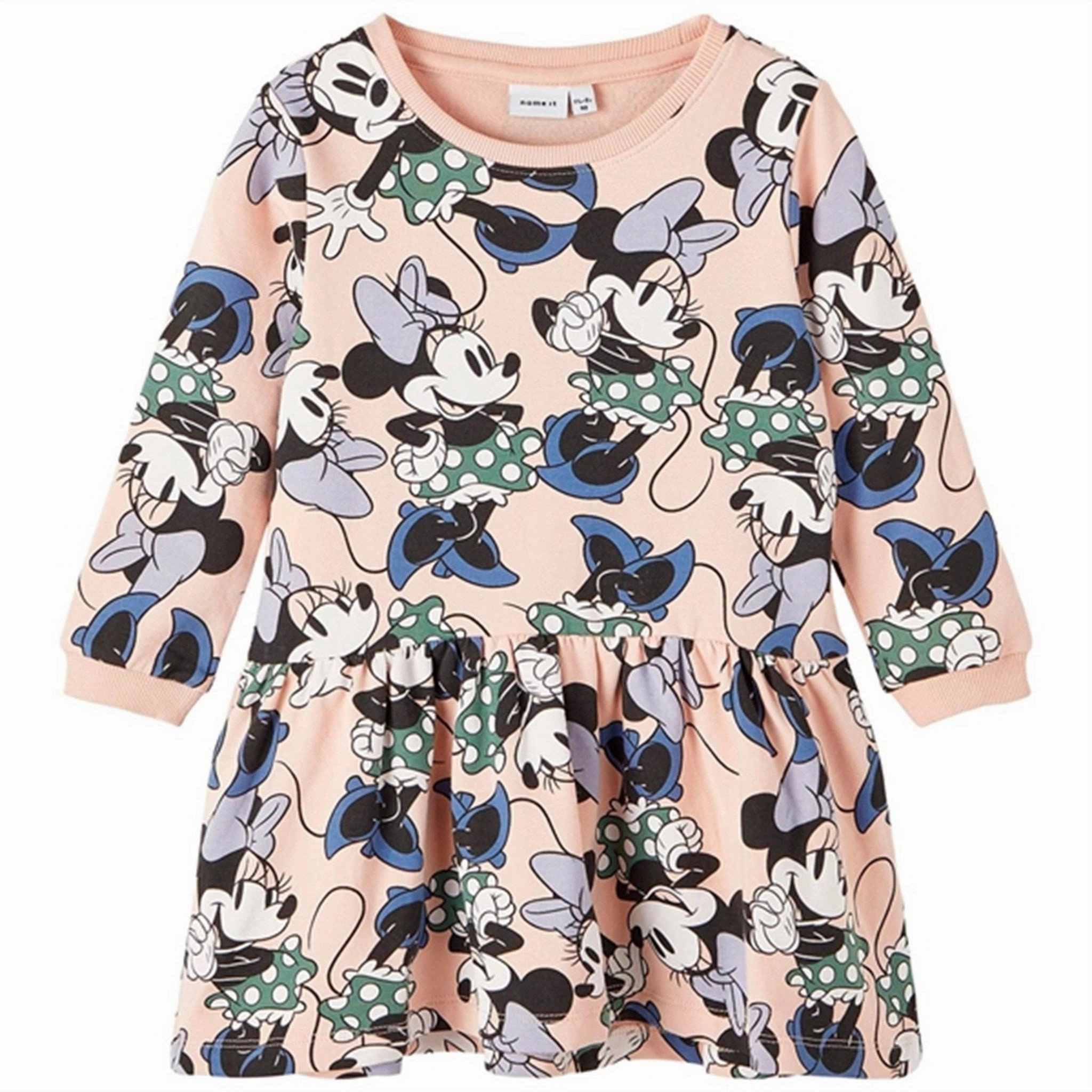 Name it Rose Smoke Domina Minnie Sweat Dress Seasonal piece Patterned-Fabric