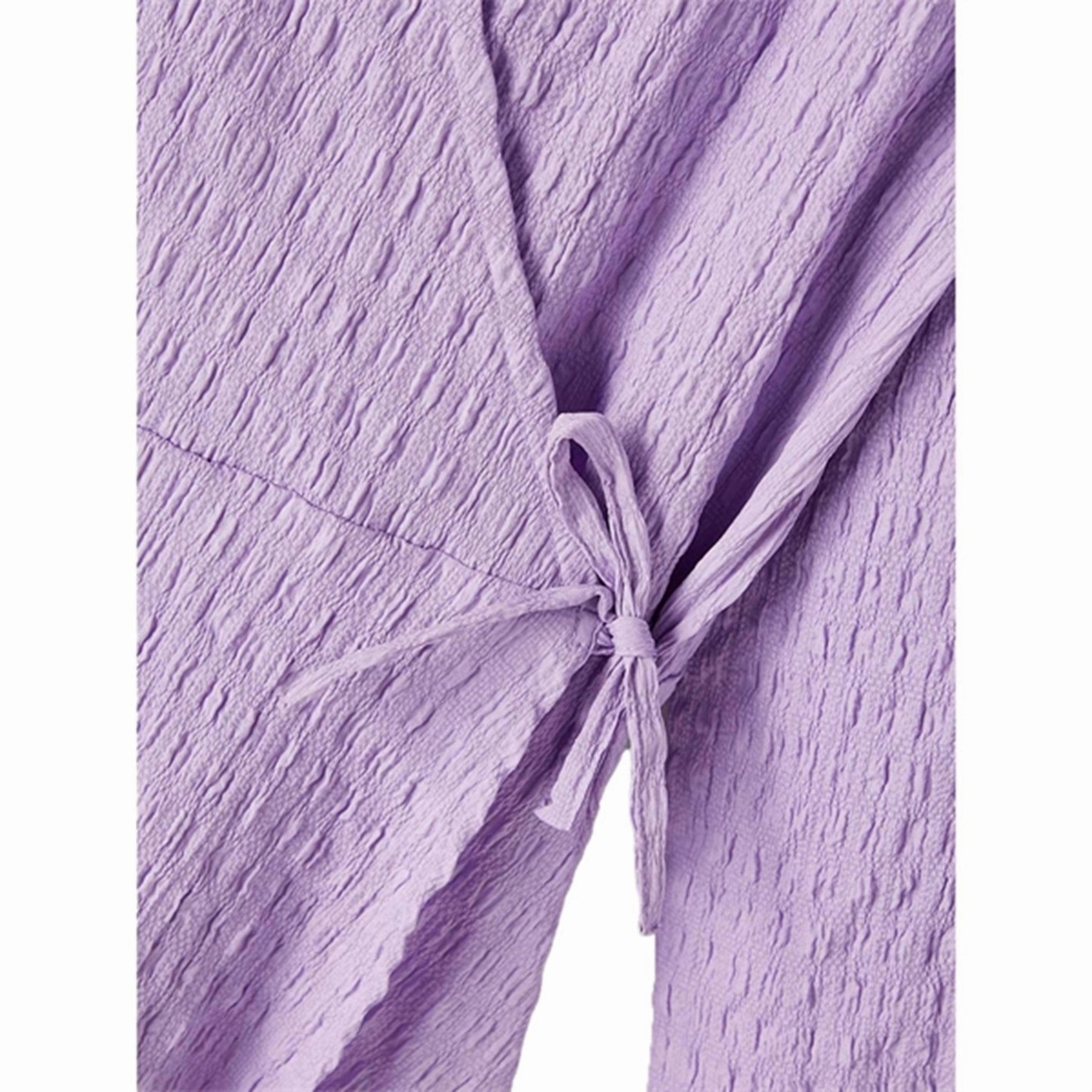 Name it Sand Verbena Bilia Wrap Dress Textured Flow Classic Vibe