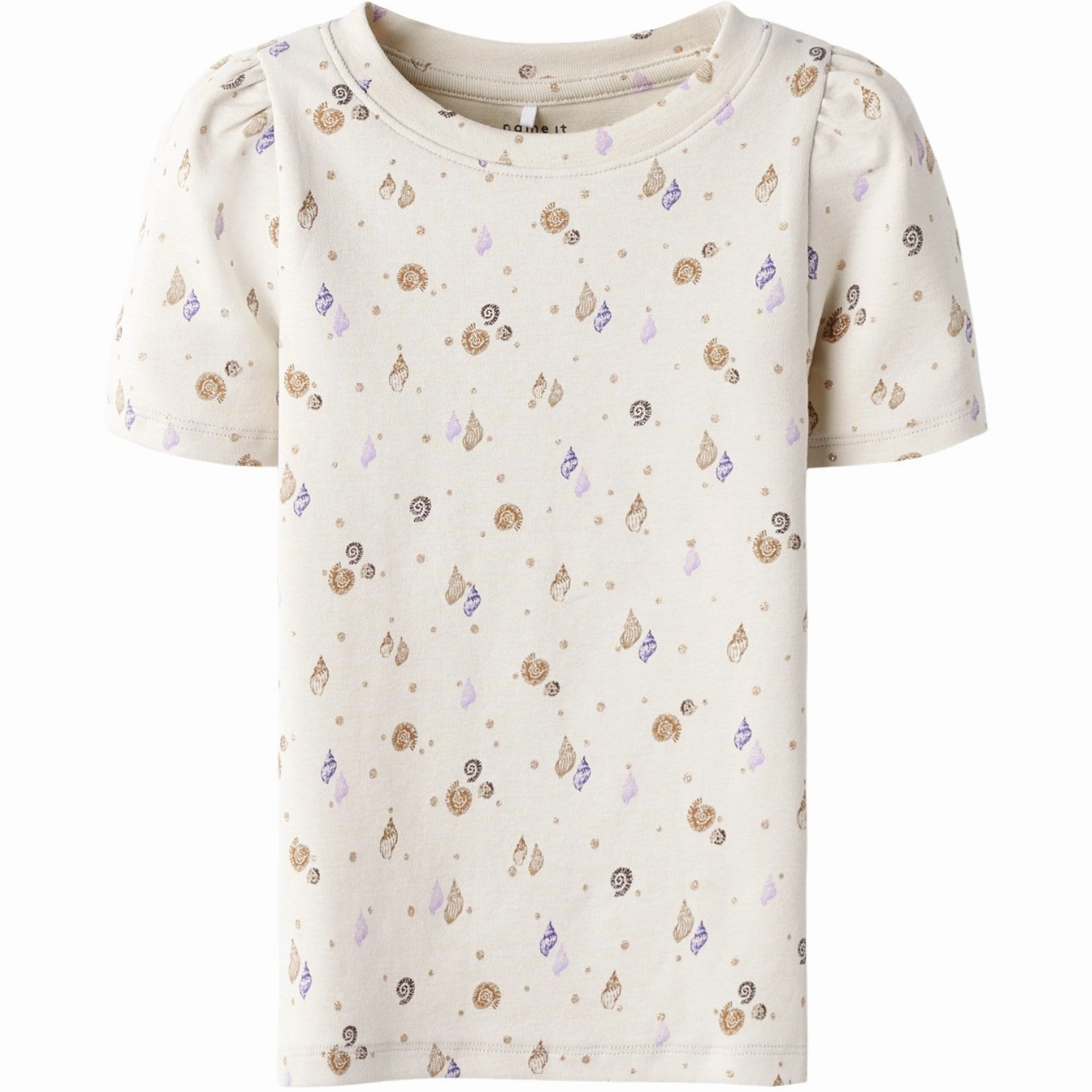 Name It Sandshell Nmfhiline Ss Slim Top Fashionable