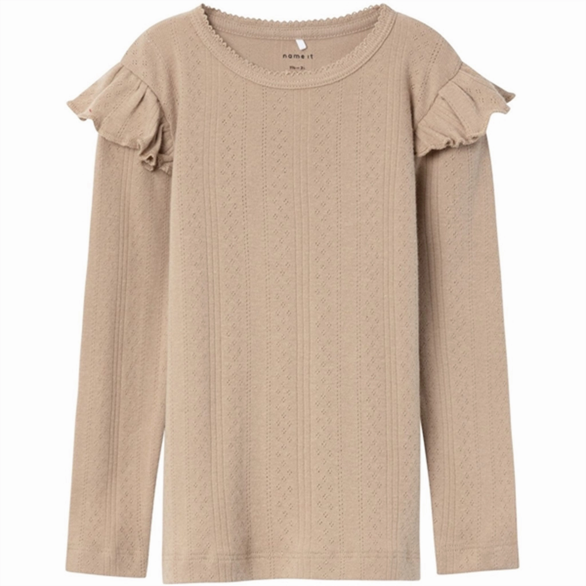 Name it Savannah Tan Ninna Slim Blouse Relaxed Comfort