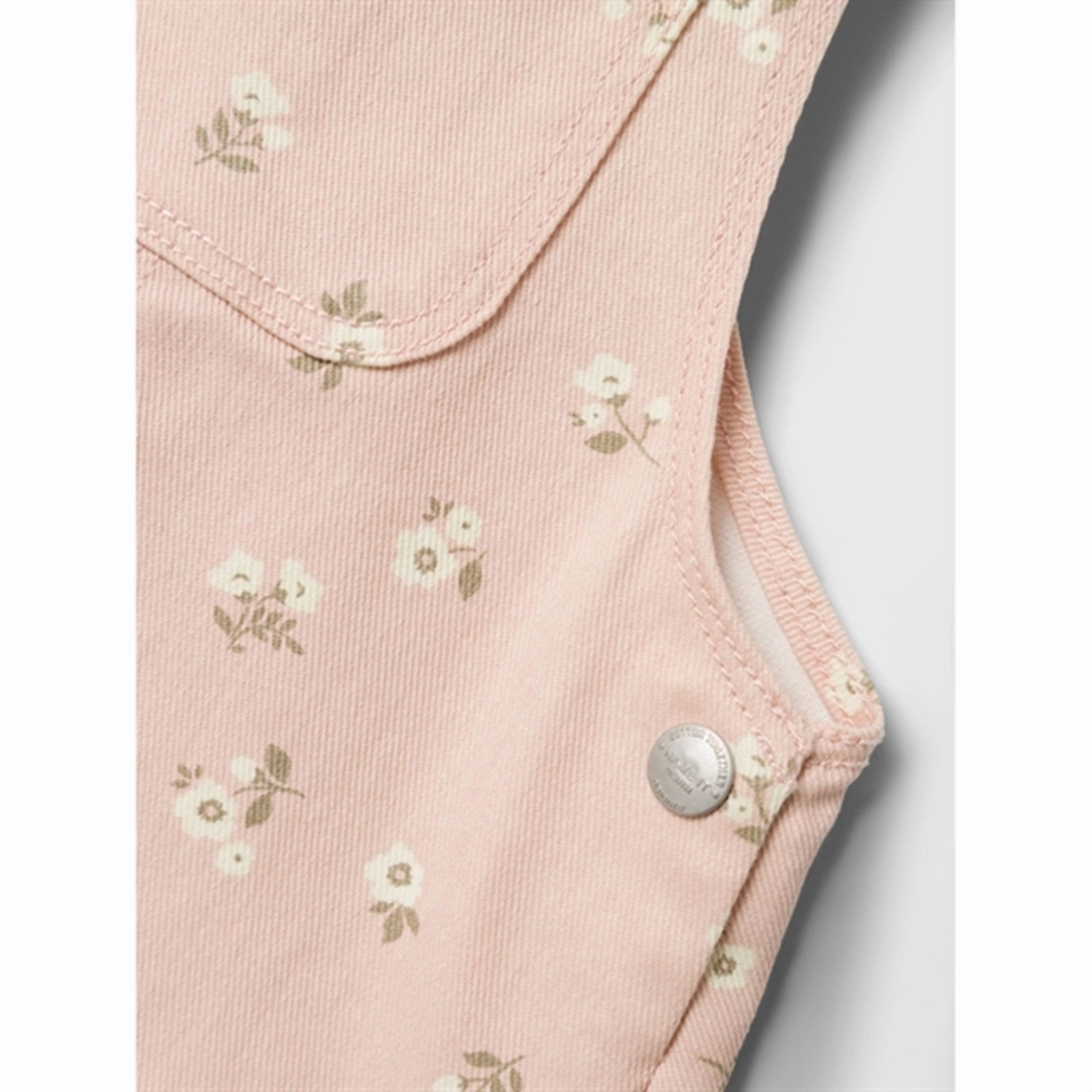 Front Detail Fresh Motion Name it Sepia Rose Floral Jessie Twill Dress