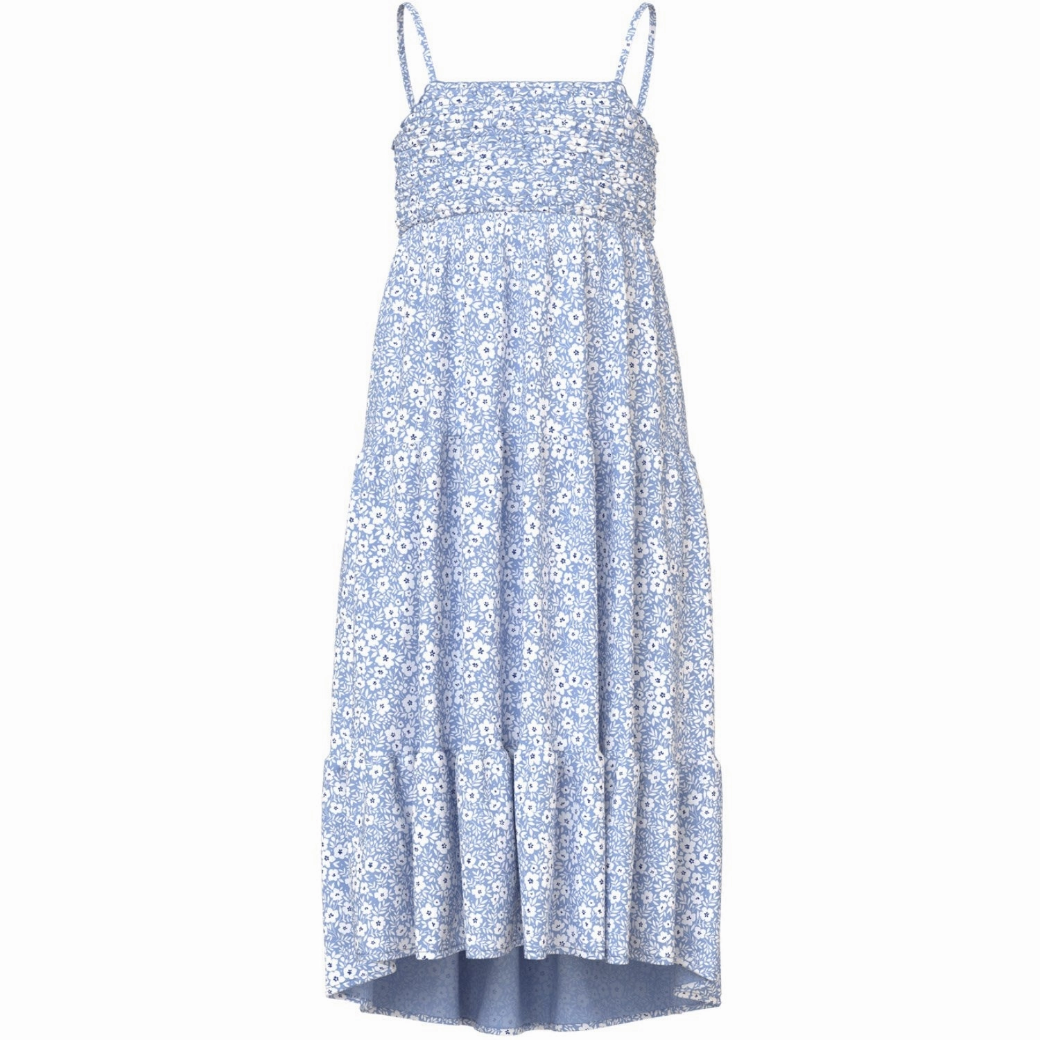 Cocktail-Party Travel Comfort Name It Serenity White Flower Vinaya Strap Maxi Dress