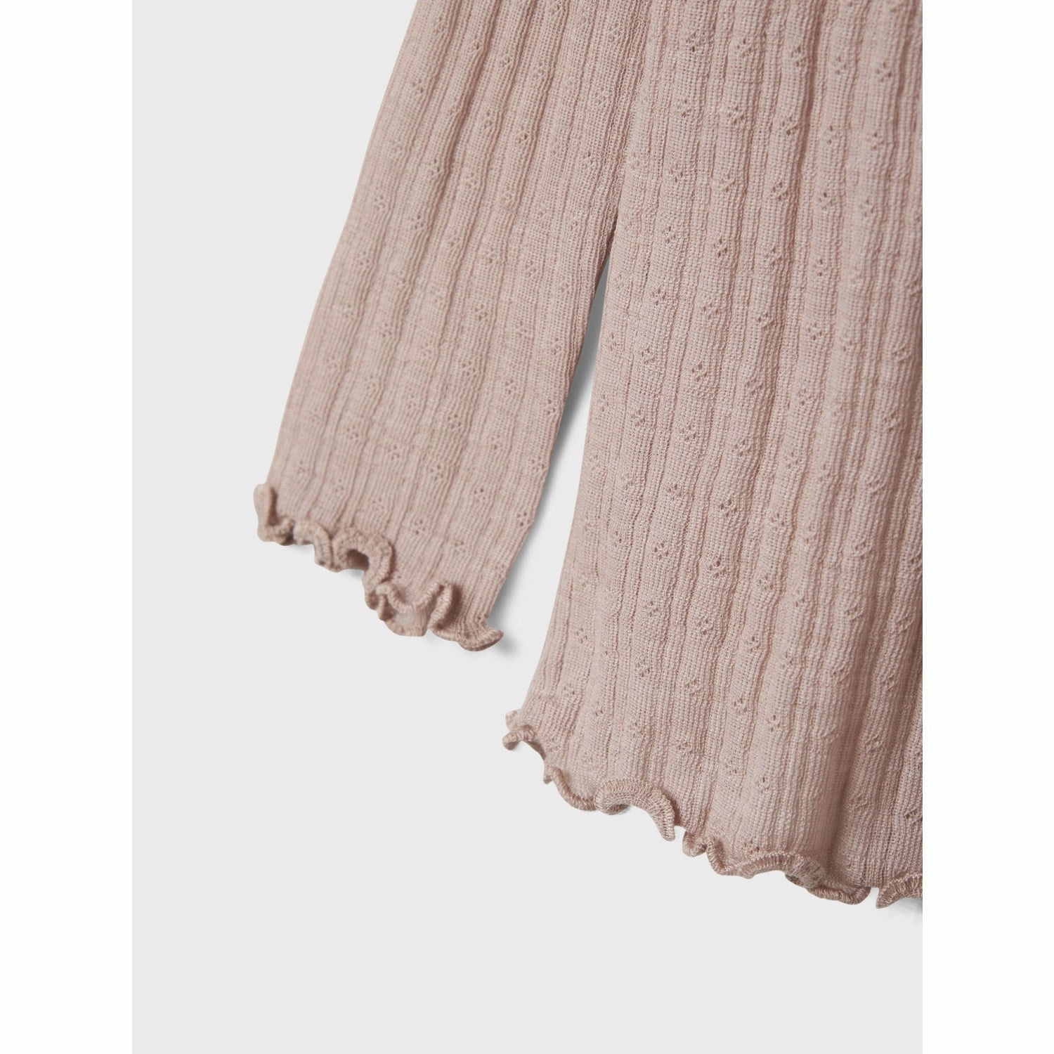 Bold Print Non Static Finish Name It Shadow Gray Nmfwossa Wo/Si Rib Ls Top