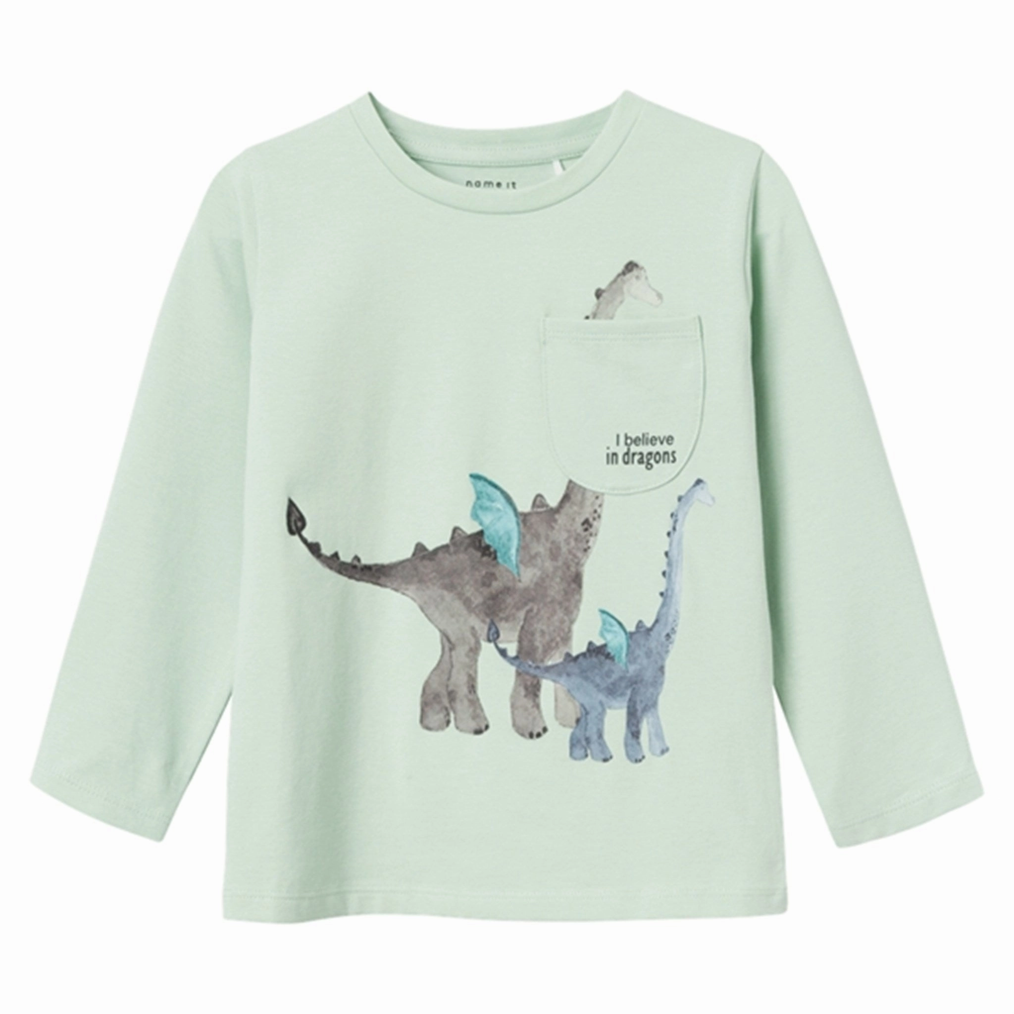 Double Stitched Hems Name it Silt Green Drag Blouse