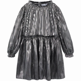 Semi Sheer Name It Silver Colour Ritallica Dress