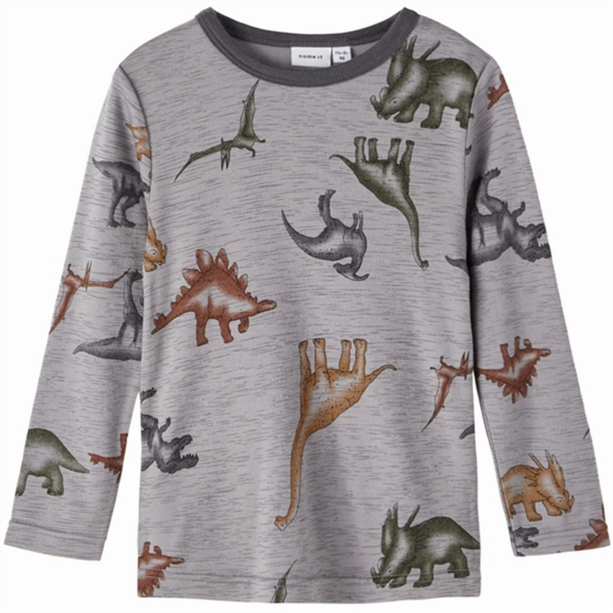 Graphic Art Name it Silver Filigree Aop Willow Wool Blouse AOP