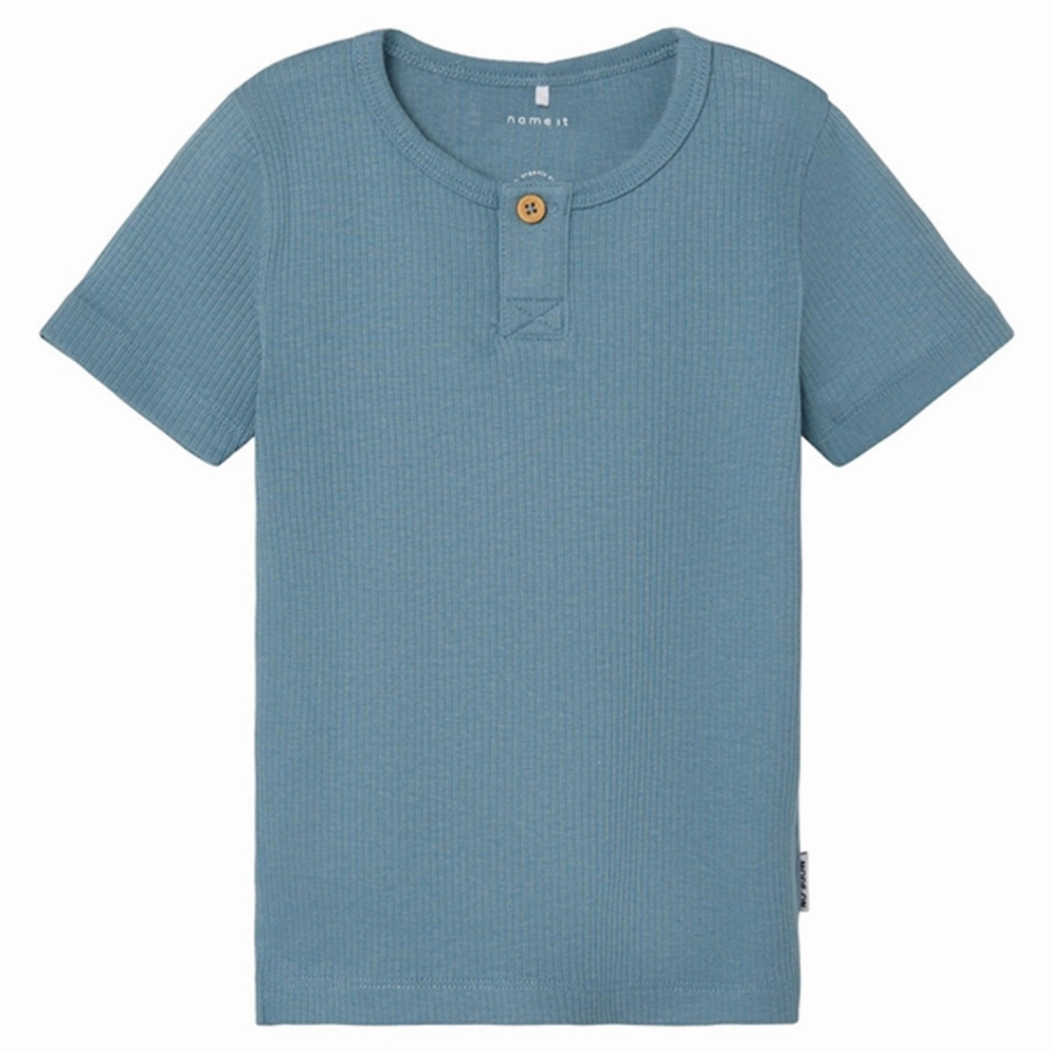 Modern Trend Look Relaxed Style Name it Smoke Blue Humus T-Shirt