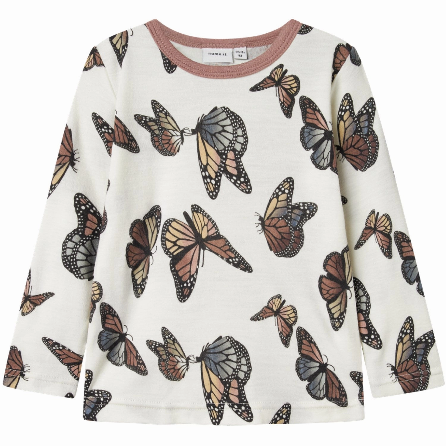 Trendy Outfit Summer Fashion Name It Snow White Butterfly Nmfwillitus Wool Ls Top Noos