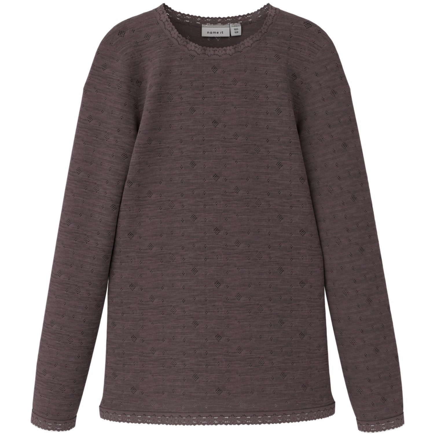 Comfortable Fabric Pocket Detailing Name It Sparrow Wang Wool Needle Blouse Solid