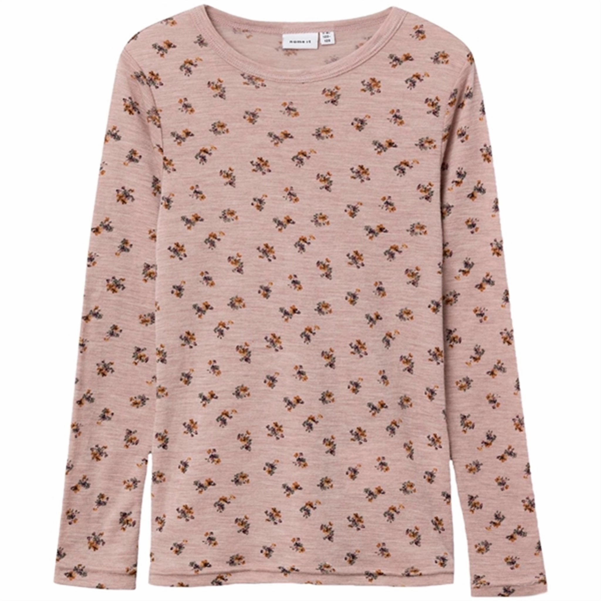 Floral Motif Name it Sphinx Wang Wool Rib Blouse AOP